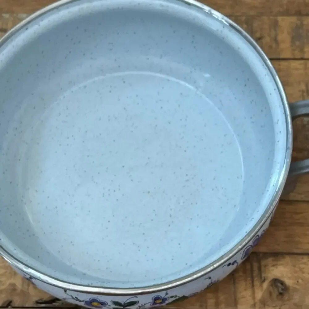 Vintage Asta Enamel Casserole Pot Lid 10.25